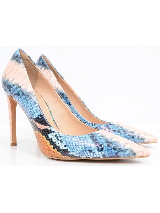 Shoes - Women's‎ Colorful Snake Print Size 8.5 Classic Pointy Toe Stiletto Heels Pumps